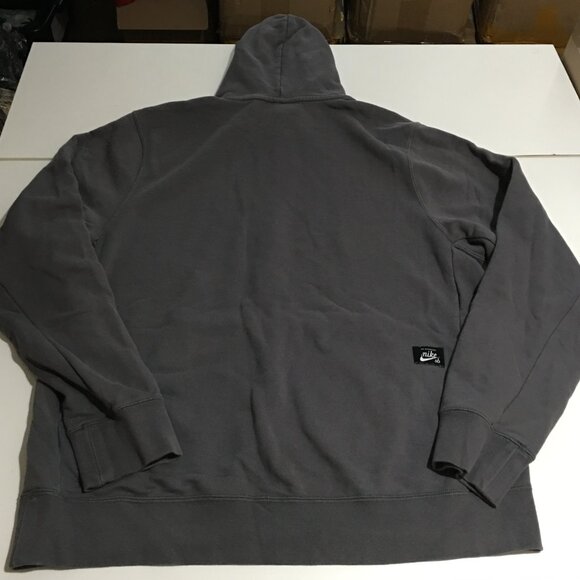 Nike SB Icon Men's Washed Skate Hoodie Sweatshirt Large Skateboarding Gray - Picture 7 of 14